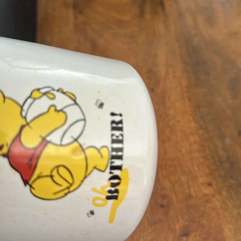 DISNEY Winnie The Pooh “Oh Bother” White 20oz Ceramic Camper style Mug Coffee. - Picture 5 of 5
